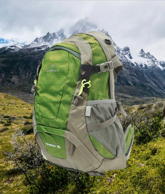 Comfortable Backpack for camping hiking trekking green colour