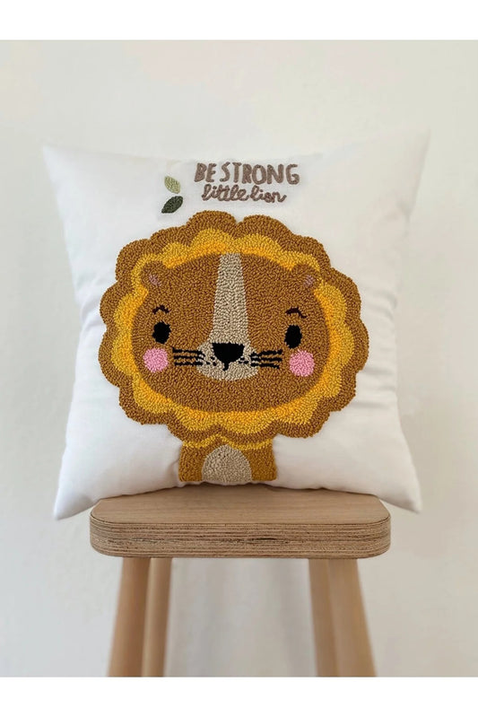 LION Cushion kids collection - Tufted Embroidered Handmade