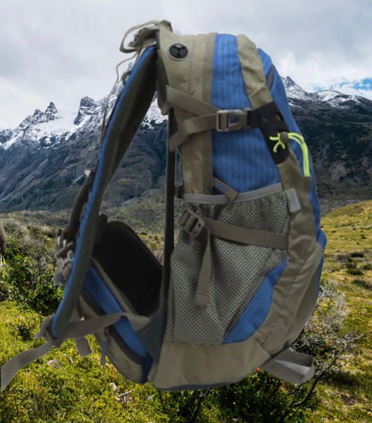 Comfortable Backpack for camping hiking trekking blue colour