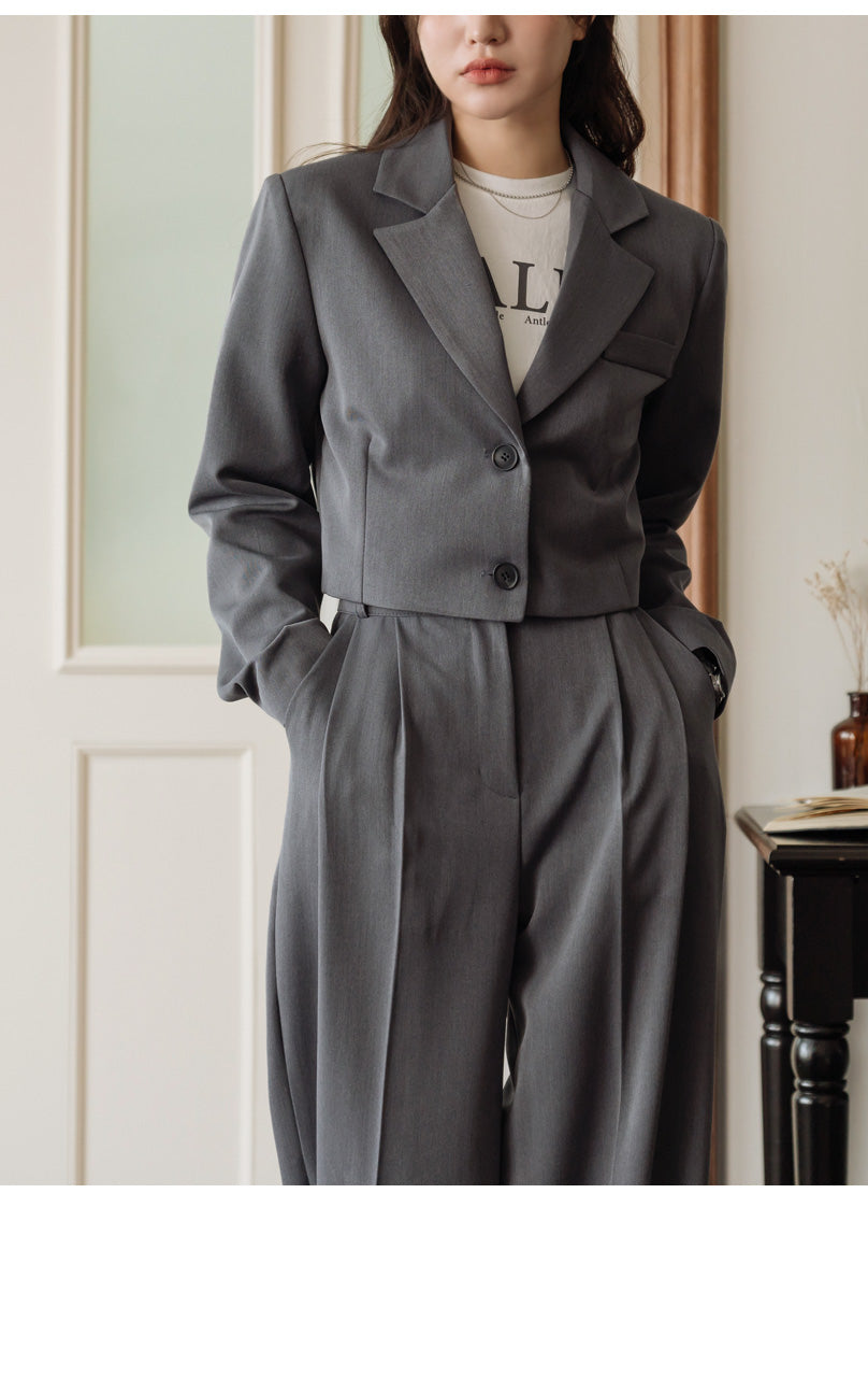 formal blazer gray