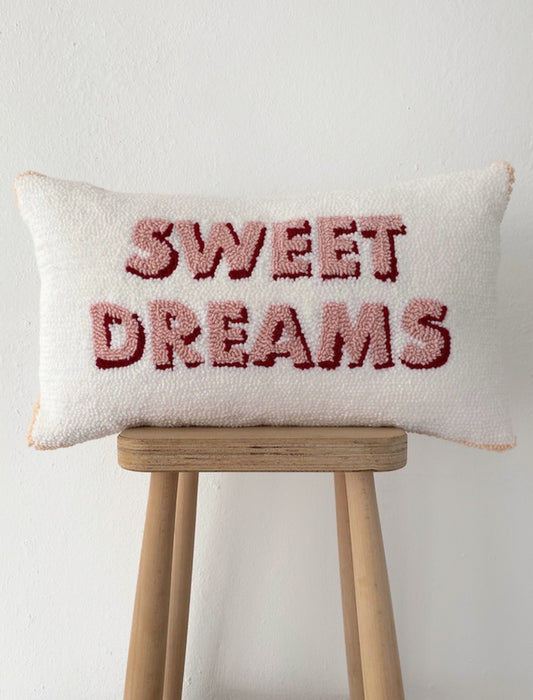 SWEET DREAMS Cushion - Tufted Embroidered Handmade