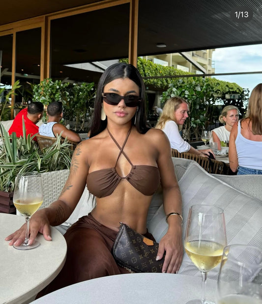 🧁Top bralette brown