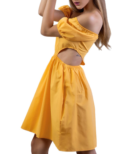 Soft peach summer dress