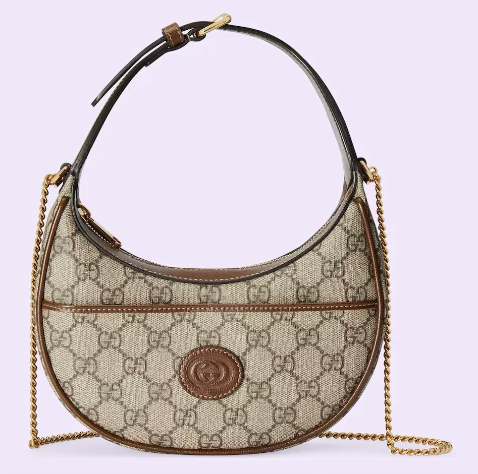 GUCCI GG Half Moon shaped mini bag