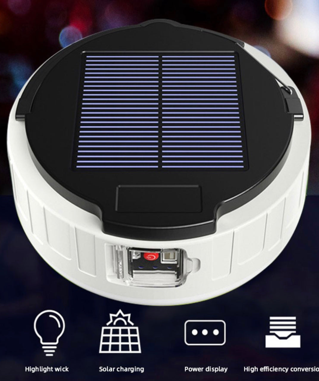 Solar emergency charging lamp waterproof plus remote control