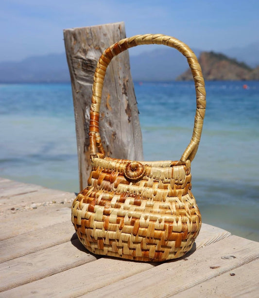 HANDMADE NATURAL RAFFIA BAG