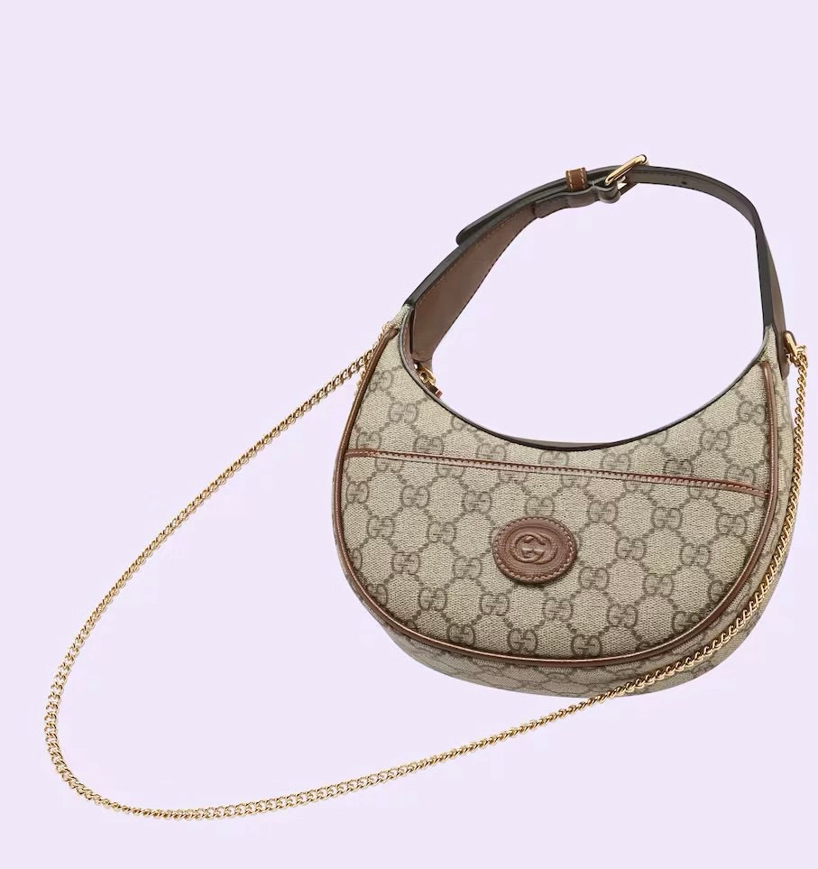 GUCCI GG Half Moon shaped mini bag