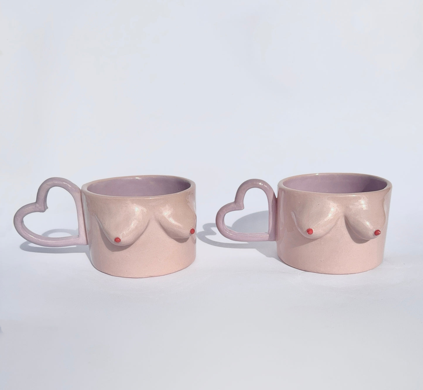 Heart Handle BOOB Cup - Pink