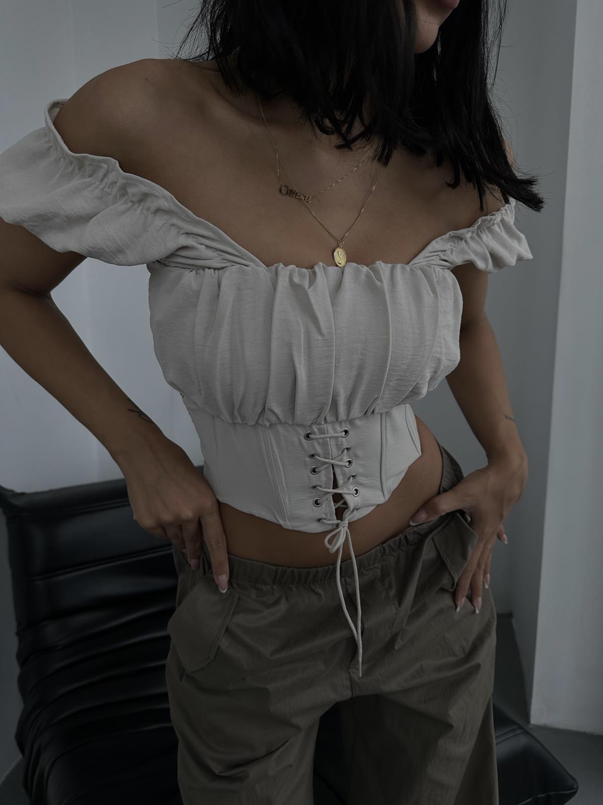 CORSET BEIGE TOP