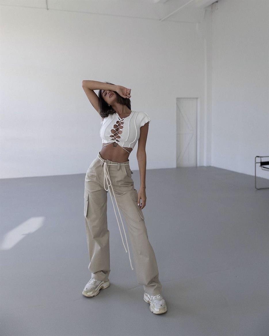 Last pieces sale | OSLO WHITE CROP TOP